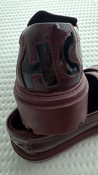 Zapato Castellano burdeos Plataforma Hoff Talla 38