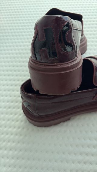 Zapato Castellano burdeos Plataforma Hoff Talla 38