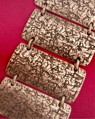 Bracciale vintage effetto martellato