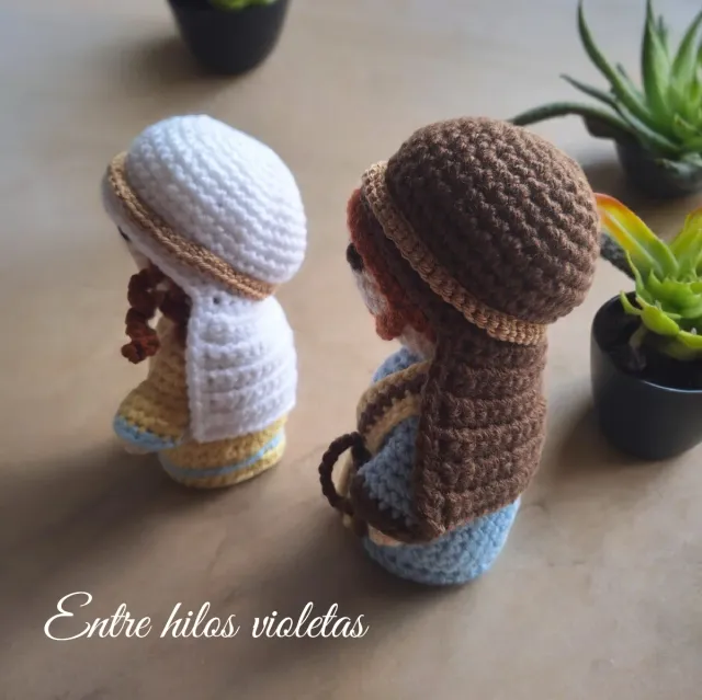 Belén crochet 4 figuras