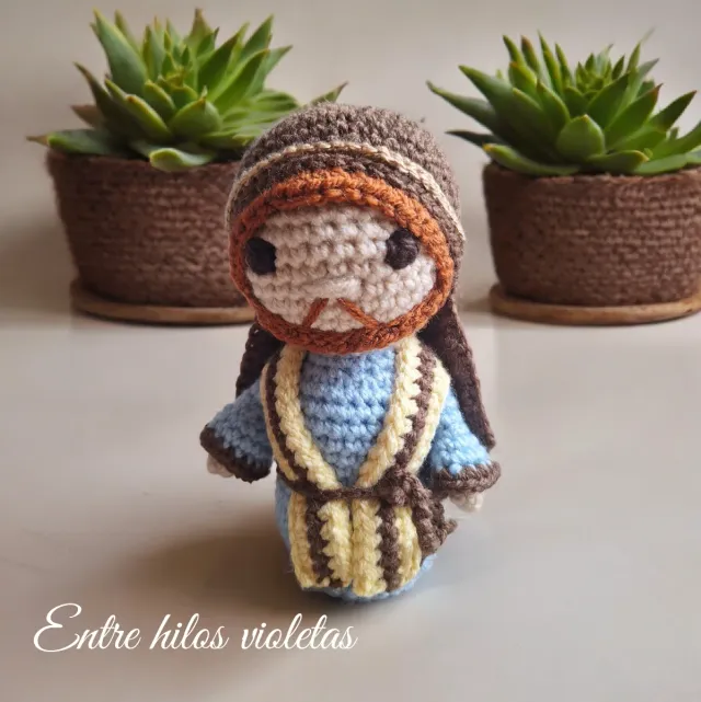Belén crochet 4 figuras