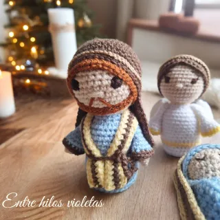 Belén crochet 4 figuras