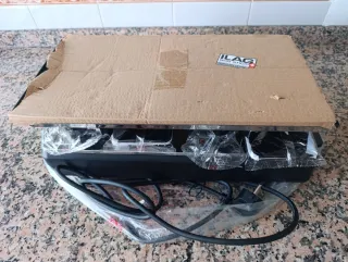 Plancha de asar mármol y grill