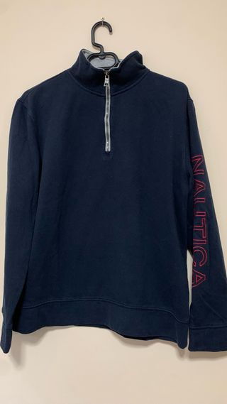 Sudadera Nautica Media Cremallera Talla M Unisex
