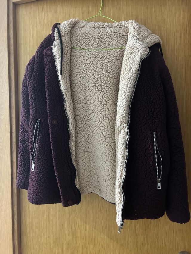 Abrigo reversible mujer talla S