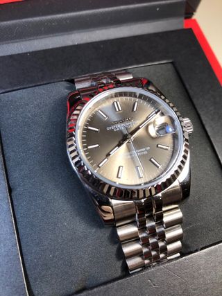 Seiko Mod - DateJust “Champagne” (Reloj Plateado)