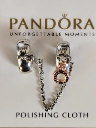 Charm Cadena de seguridad Clip Colgante Corona O