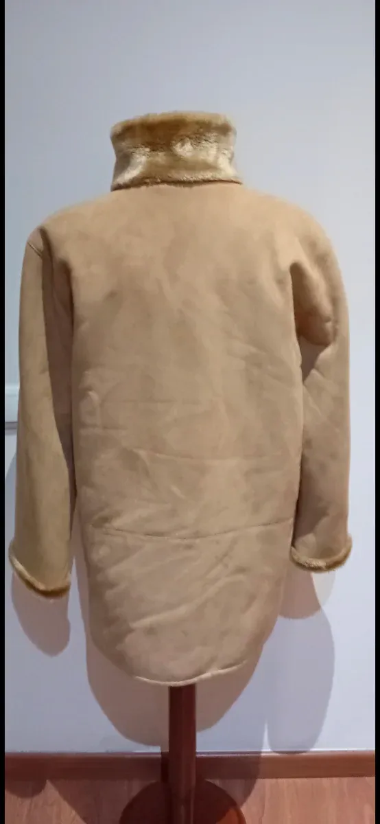 Cappotto donna beige con fodera in pelliccia