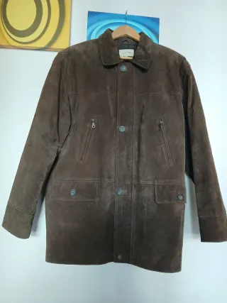 Abrigo de piel Pekari marrón