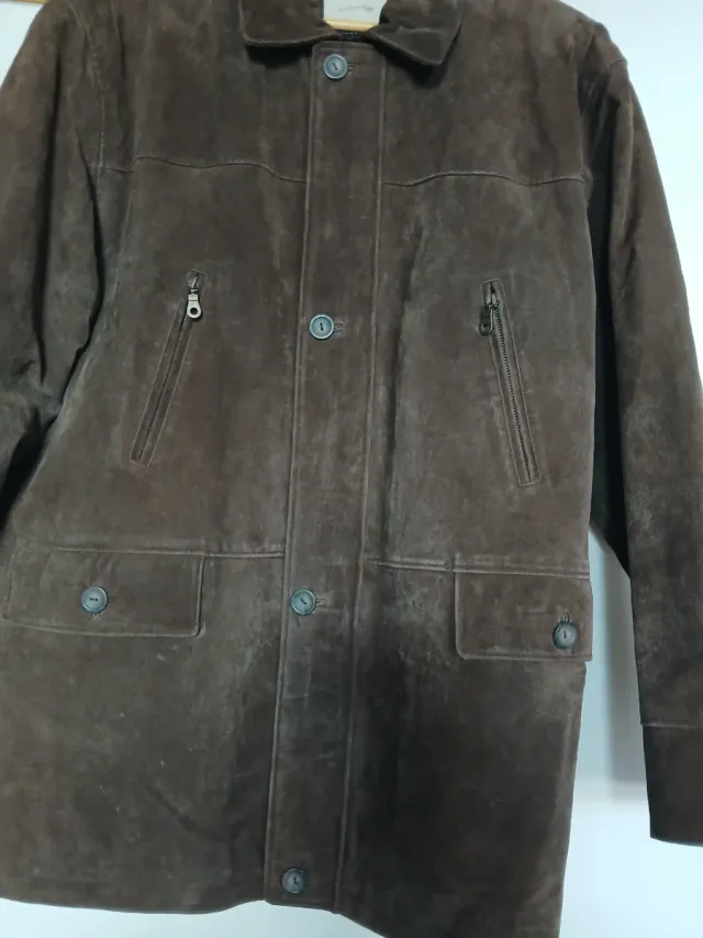 Abrigo de piel Pekari marrón