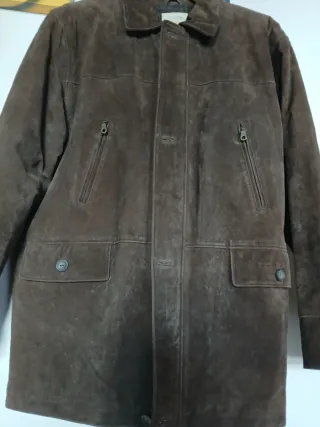 Abrigo de piel Pekari marrón