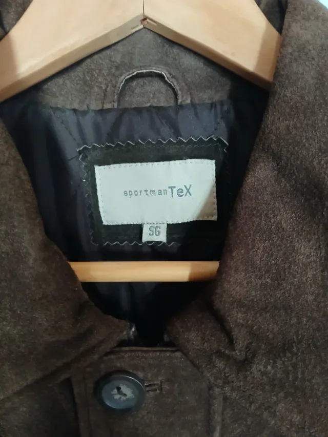 Abrigo de piel Pekari marrón