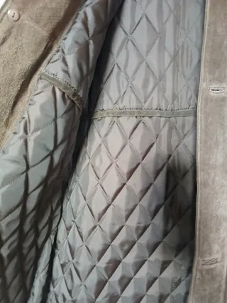 Abrigo de piel Pekari marrón