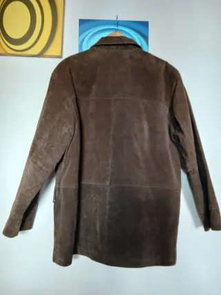 Abrigo de piel Pekari marrón