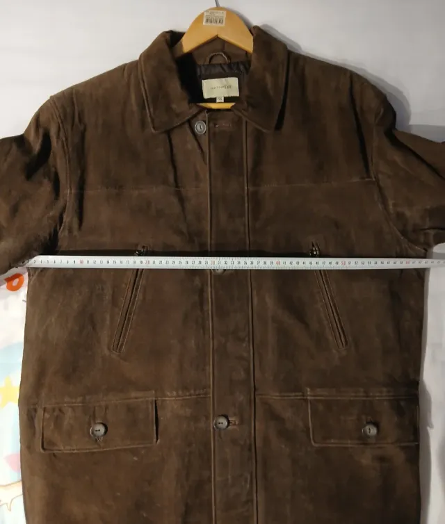 Abrigo de piel Pekari marrón