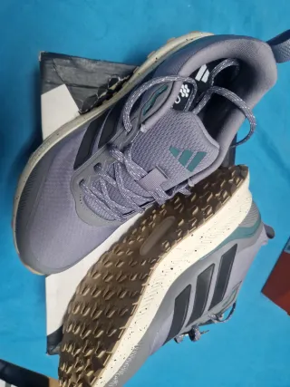 Zapatillas Adidas Grises y Turquesa