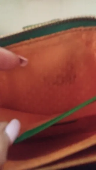 Cartera Tous Verde de piel