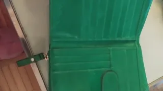 Cartera Tous Verde de piel