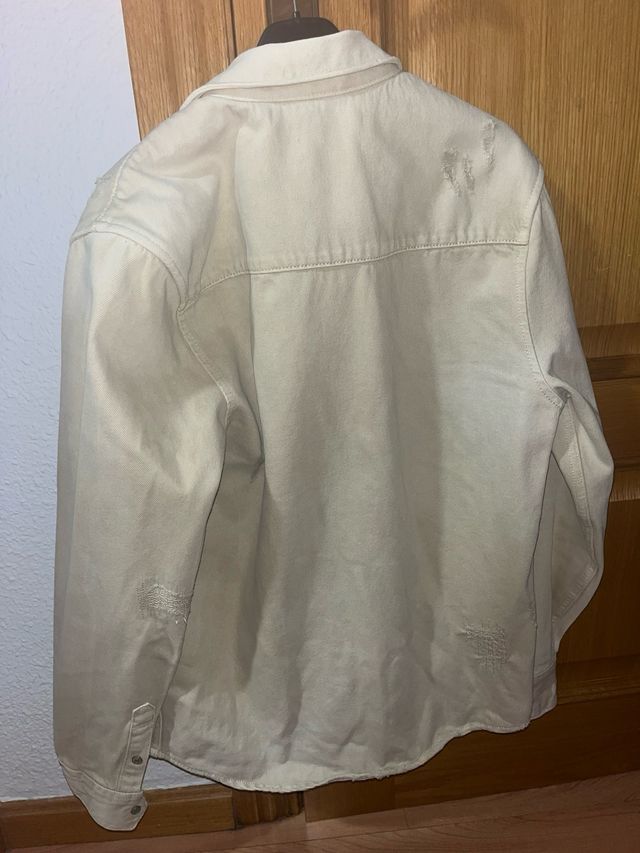 Sobrecamisa Zara Beige Desgastada