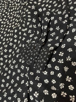 Mono Zara flores negro blanco Talla XS