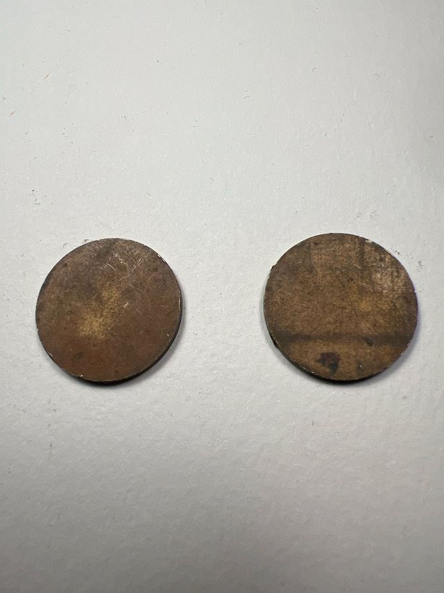 2 fichas de telefone antigas