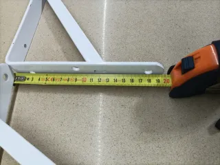 Escuadras de aluminio blancas (2 unidades)