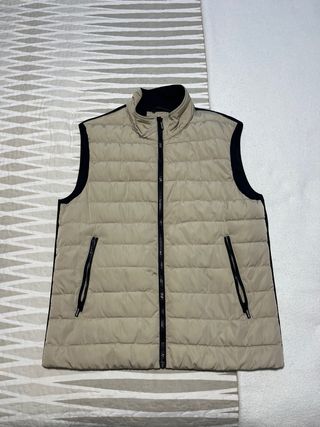 Chaleco Macson Beige y Negro