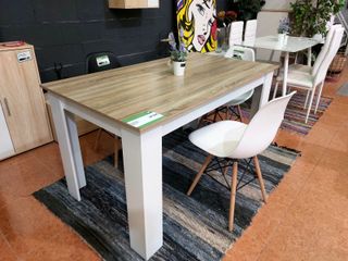 PACK DE MESA CON 4 SILLAS NORDICAS MEDIDA 140*80CM