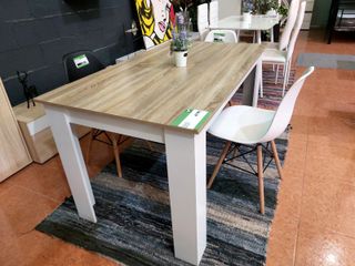 PACK DE MESA CON 4 SILLAS NORDICAS MEDIDA 140*80CM