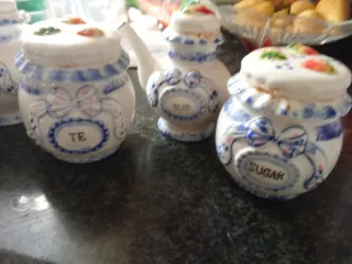 Set di contenitori in ceramica per la cucina TE SUGAR OLIO