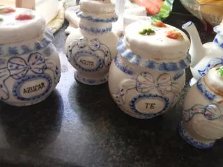 Set di contenitori in ceramica per la cucina TE SUGAR OLIO