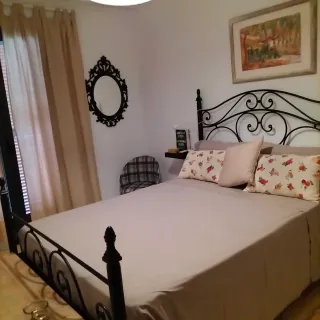 Cama Hierro Forjado 1.35 con Somier tb de hierro