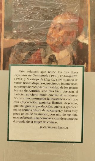20€ por libro. Miguel Ángel Asturias. Guatemala