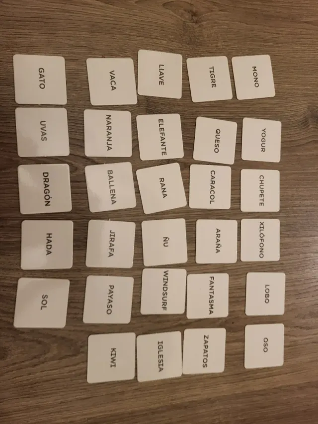 Tarjetas Letras Imaginario de la A a la Z