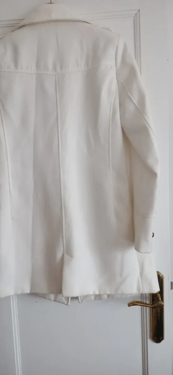 Abrigo blanco. Talla M