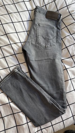 Pantalones vaqueros Jack & Jones grises Slim Glenn
