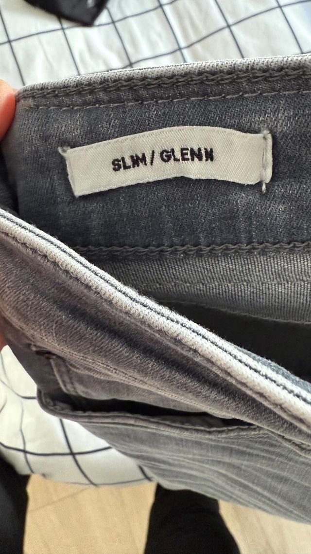 Pantalones vaqueros Jack & Jones grises Slim Glenn