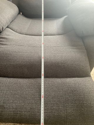 Sillón reclinable manual gris