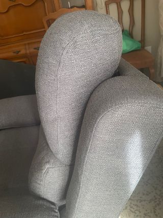 Sillón reclinable manual gris