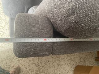 Sillón reclinable manual gris