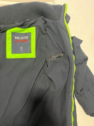 Chaqueta Hollister Azul y Verde Talla M