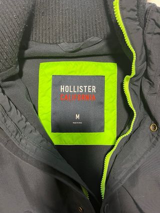 Chaqueta Hollister Azul y Verde Talla M