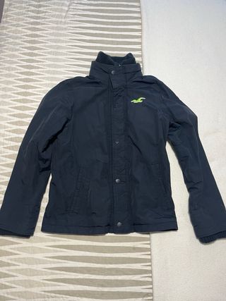 Chaqueta Hollister Azul y Verde Talla M