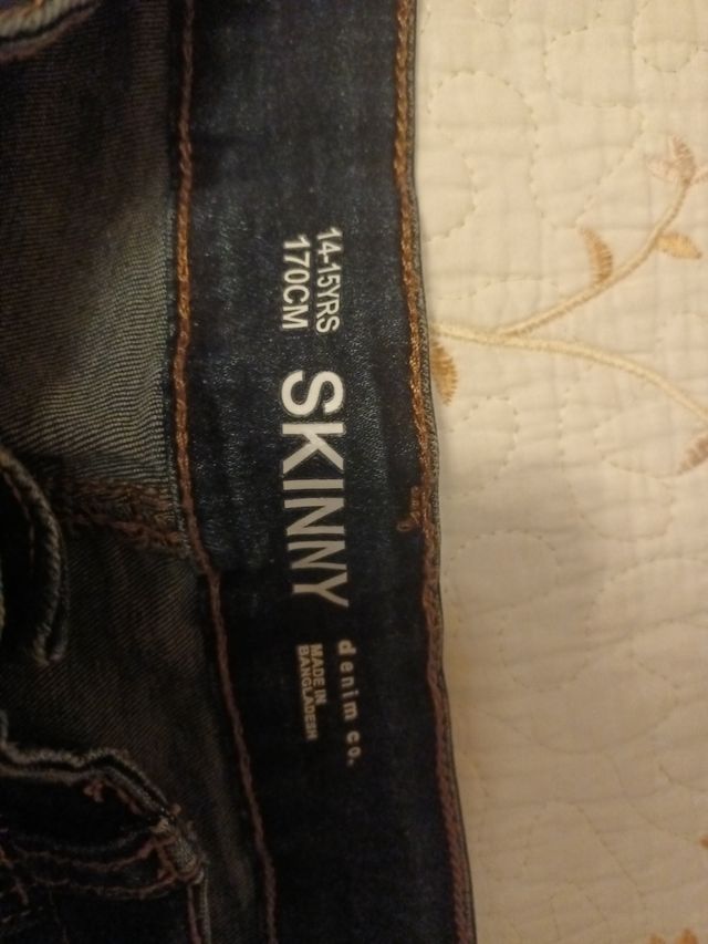 Pantalón vaquero niño Skinny azul