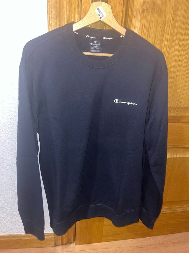 Sudadera Champion sin capucha Negra Talla L
