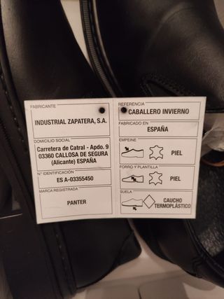 Zapatos PANTER Negros