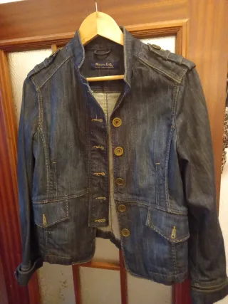 Chaqueta tejana Massimo Dutti azul