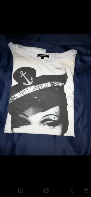 T-shirt indian rose bianca M