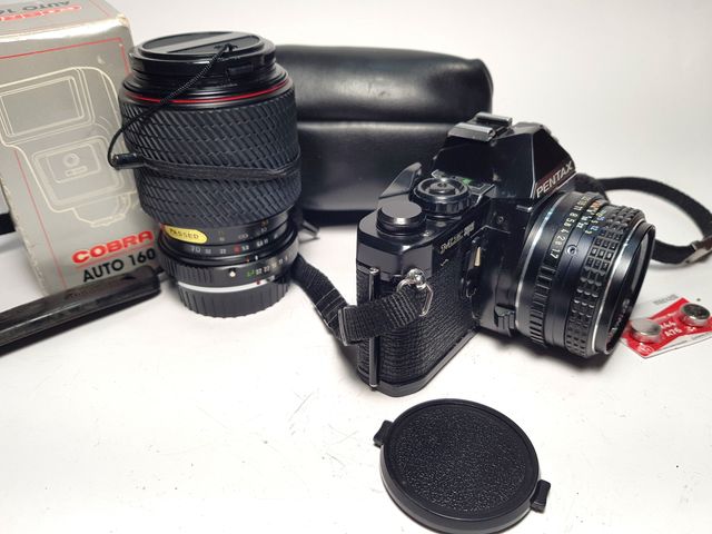 Pentax ME Super+SMC Pentax-M 50mm f/1.7+extras