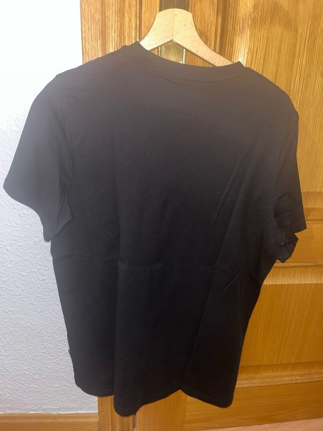 Camiseta Puma Negra Logo Banda Lateral